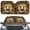 Camo Sunflower Cow, variant on Xoenoiee Funny Dogs and Cats Pattern Windshield Sun Shade, Sunshade Windshield Cover Sun Visor Shield Block Automotive Interior Protector Blocks UV Rays for Car Pickup Truck SUV
