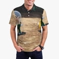 thumbnail image 2 of Lsque Pikmin Pattern Golf Shirts for Men Dry Fit Print Moisture Wicking Performance Short Sleeve Polo Shirt-4X-Large, 2 of 7