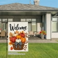 thumbnail image 3 of JOOCAR Welcome Pumpkin Basket Linen Garden Flag for Fall Autumn Home Outdoor Garden Yard Door Decor 12x18 inch, 3 of 5