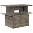 thumbnail image 5 of vidaXL Garden Sofa Set Grey PE rattan Large Water-resistant materials, 5 of 10