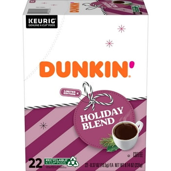 Dunkin' Dunkin Holiday Blend Coffee, Keurig K-Cup Pods, 22ct.