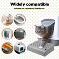 thumbnail image 3 of Cat Litter Box Ramp, Double Layered Self-Cleaning Cat Litter Box with Filter Function Trapper with Storage Filter Pedal Easy Clean Pedal Step Stool Anti Litter Tracking Gray, 3 of 7