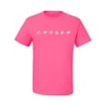 thumbnail image 2 of Wild Bobby C H O S E N Inspirational/Christian Men Graphic Tee, Neon Pink, Large, 2 of 6