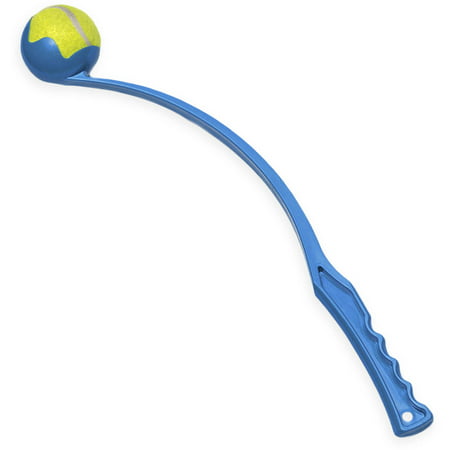 Paws & Pals Tennis Ball Launcher Stick for Small to Large Pets,