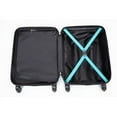 thumbnail image 5 of 20" Carry On Luggage Hardshell Lightweight Hardside Suitcase with Silent Spinner Wheels, Turquoise, 5 of 6