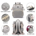 thumbnail image 6 of Cycodo Diaper Bag Backpack,5 in 1 Baby Diaper Bag with Changing Station for Girls & Boys,Foldable Travel Baby Bag for Moms Dads,Baby Shower Gifts,Gray, 6 of 9