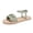 Exquisite Shoes - Green, variant on Summer Footwear for Women Open Toe Flat Sandals Floral Applique Wide Front Band Elastic Slingback Slip On Casual Beach Vacation Shoes