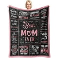 thumbnail image 1 of XZYG Mothers Day for Mom Gifts for Mom Mom Gifts Birthday Gifts for Mom Mom Birthday Gifts Mom Gift from Daughter Son Best Mom Gifts for Christmas Valentine's Day Mom Blanket(50*60inch), 1 of 6