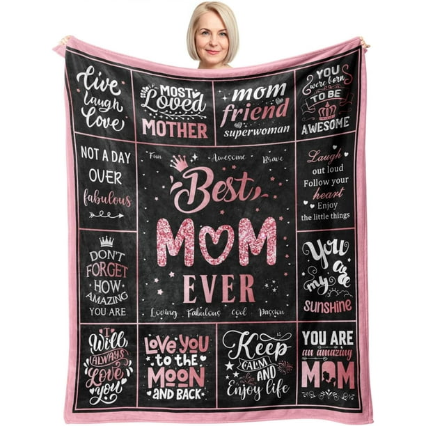 LHSHID Mothers Day for Mom Gifts for Mom Mom Gifts Birthday Gifts for Mom Mom Birthday Gifts Mom Gift from Daughter Son Best Mom Gifts for Christmas Valentine's Day Mom Blanket 30"x40"