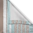 thumbnail image 3 of Ambesonne Aqua Kitchen Curtains, Horizontal Stripes Lines, 55"x39", Seafoam Umber and White, 3 of 3