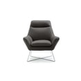 thumbnail image 2 of Whiteline Modern Living Gray Daiana Contemporary Top Grain Italian Leather Club Chair, 2 of 6