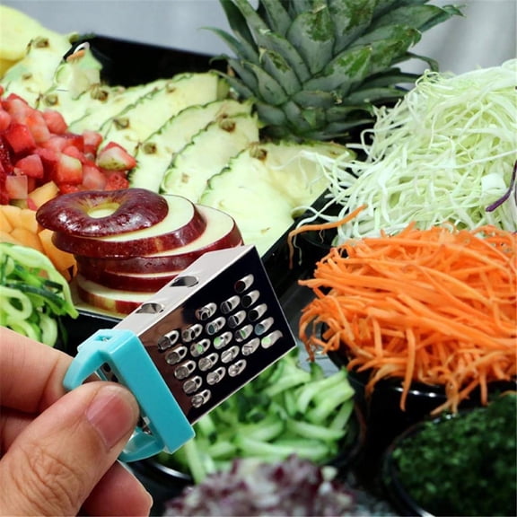 Multifunctional 4 Sides Grater Slicer Stainless Steel Handheld Potatoes Grater Mini Vegetable Cutter Kitchen Accessories Handheld Mini Cutter Peeling, Grating & Slicing Tools