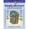 Adult Coloring Books: Art & Design: Creative Haven Simply Abstract Stained Glass Coloring Book (Paperback)