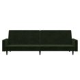 thumbnail image 3 of vidaXL 2-Seater Sofa Bed Dark Green Velvet, 3 of 5