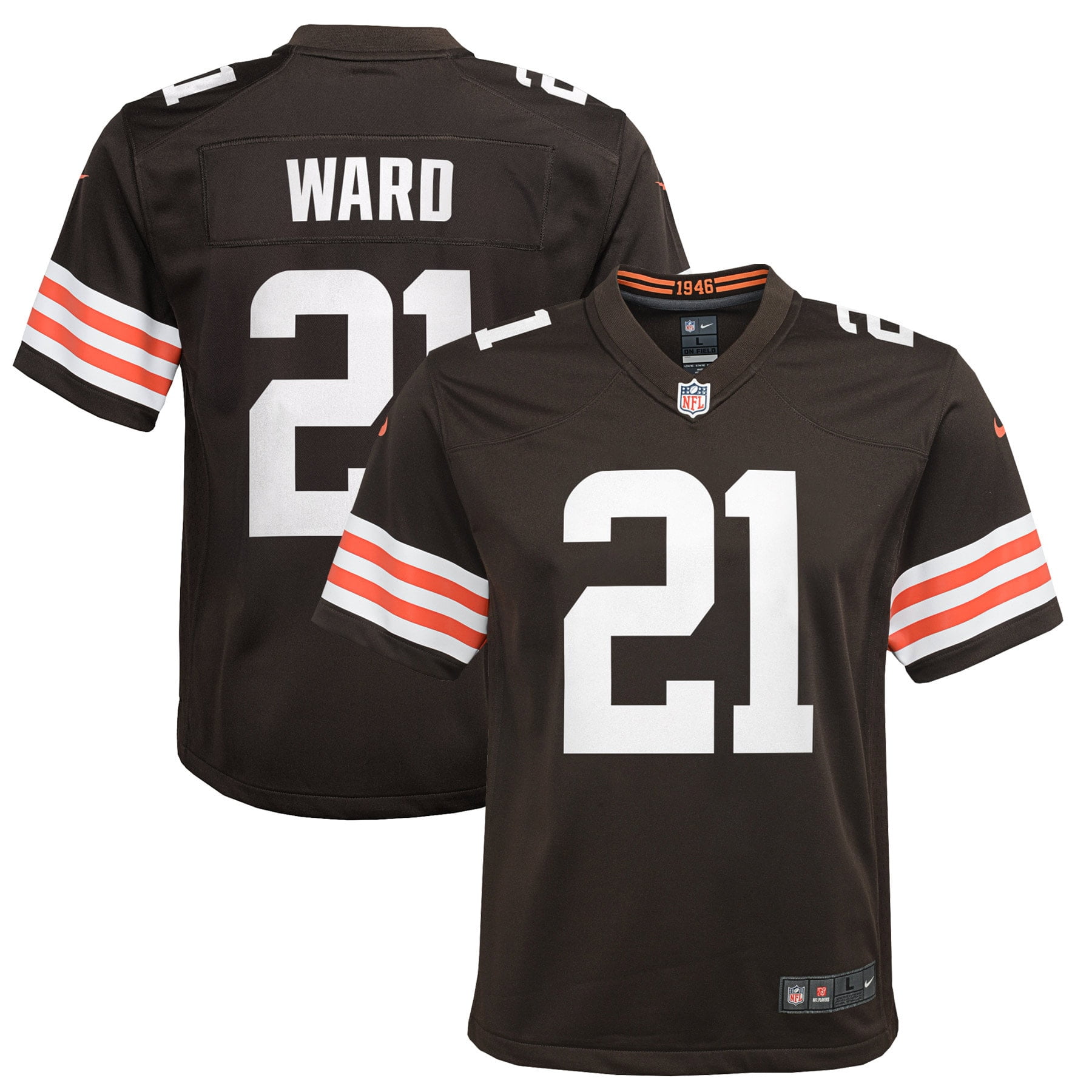 كعب ذهبي مطفي Youth Nike Denzel Ward Brown Cleveland Browns Game Jersey ... كعب ذهبي مطفي كعب ذهبي مطفي Youth Nike Denzel Ward Brown Cleveland Browns Game Jersey ... كعب ذهبي مطفي