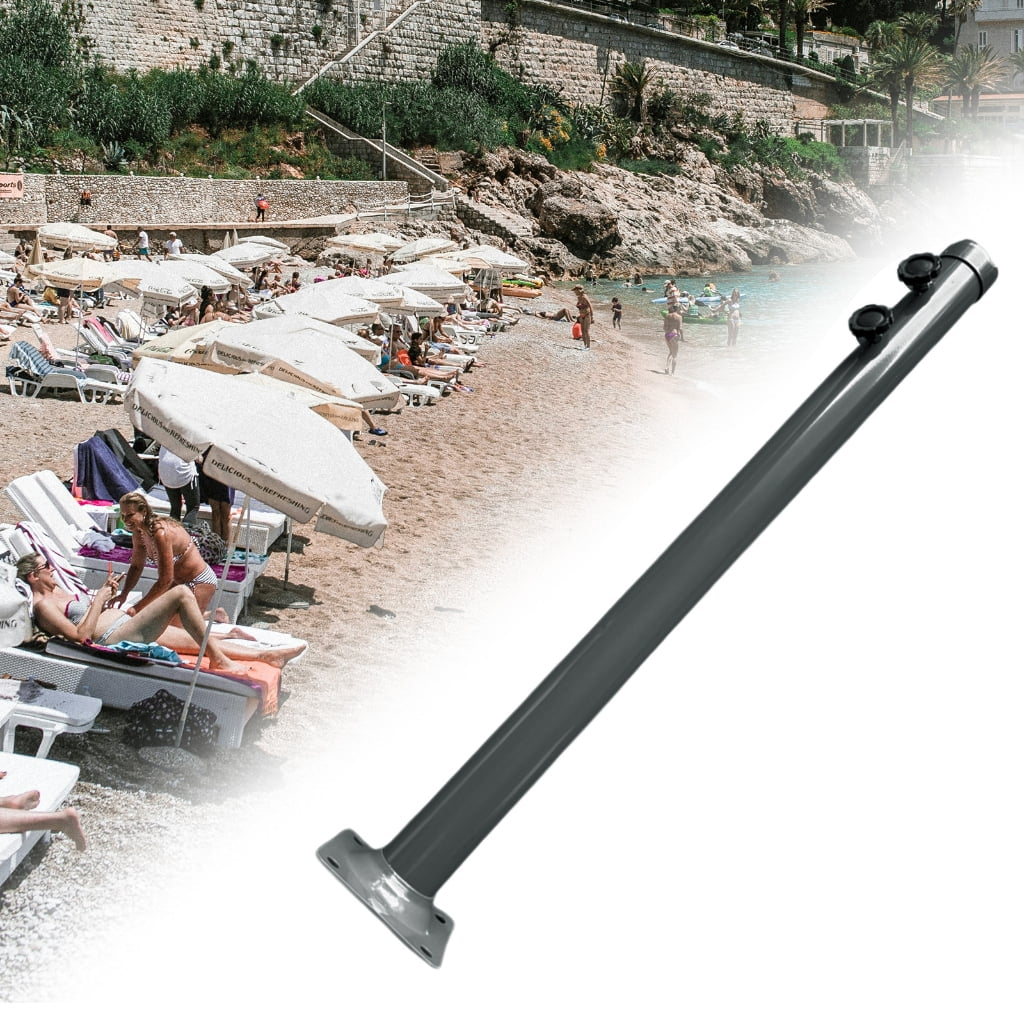 Zorvai Industrial Iron Umbrella Stand Tube Secure Parasols Anchors Iron Umbrella Stand Accessories for Outdoor Areas