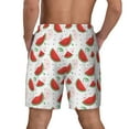 thumbnail image 4 of Balery Hand Drawn Watermelon Mens Swim Trunks Swim Shorts for Men Quick Dry Inseam Beach Shorts with Compression Liner Pocket-Medium, 4 of 9