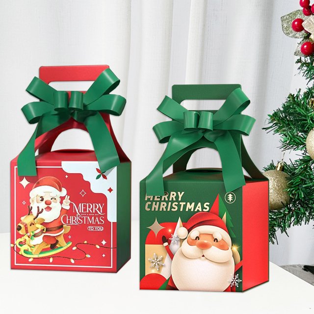 Caja de Navidad Ganfancp Lazo Cinta Bolsa de Regalo X 5