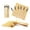 Natural Chopsticks Kit, variant on BambooMN Sushi Maker Kit 2x Natural Bamboo Rolling Mats, 1x Rice Paddle, 1x Spreader, 1x Compartment Sauce Dish and 6 Prs Chopsticks | 100% Bamboo Mats and Utensils