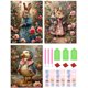 thumbnail image 1 of 3 Piezas 5D DIY Cuentas Cuadradas Completas Kit Del Arte 35x45 Cm, 1 of 9