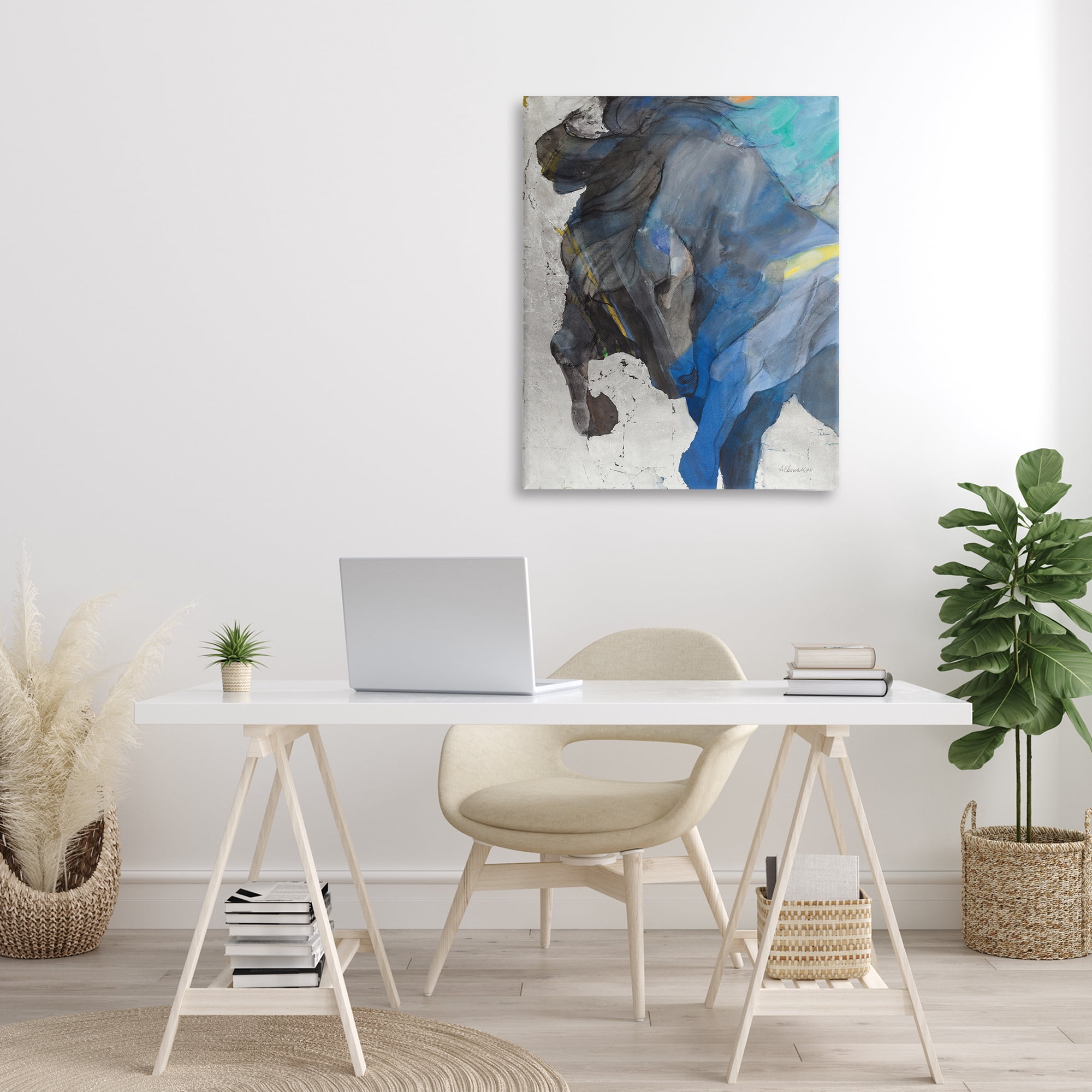 Stupell Industries Majestic Valor Stallion Animals & Insects Painting Gallery Wrapped Canvas Art Print Wall Art, 30 x 40