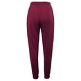 thumbnail image 3 of A2Y Women's Soft Fleece Drawstring Elastic Waist Stretch Pockets Joggers Sweatpants Dark Burgundy S, 3 of 3
