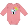 thumbnail image 3 of Inktastic 1st Birthday Party Girls Owl Girls Long Sleeve Baby Bodysuit, 3 of 5