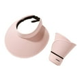 2PCS Womens Outdoor Sun Hat Solid Color Cool Casual Elegant Adjustable