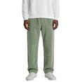 thumbnail image 4 of Resicozy Mens Corduroy Pants Wide Leg Elastic Waist Sweatpants Casual Baggy Vintage Work Trousers with Pocket Light Green L, 4 of 4