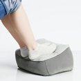 thumbnail image 3 of CAROOTU Portable Inflatable Foot Rest Pillow Cushion PVC Air Travel Office Home Leg Up Footrest Relaxing, 3 of 5