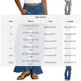 thumbnail image 3 of hlysgo Wide Leg Linen Pants for Women High Waisted Ruffle Hem Palazzo Pants Boho Summer Casual Loose Flowy Pant Trousers with Pockets Wine,2xL, 3 of 5