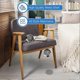 thumbnail image 5 of Non Ticking Alarm Clock,4\'Silent Bedside Analog Clock with Modern Gray Design Large Screen Table Clock, 5 of 5