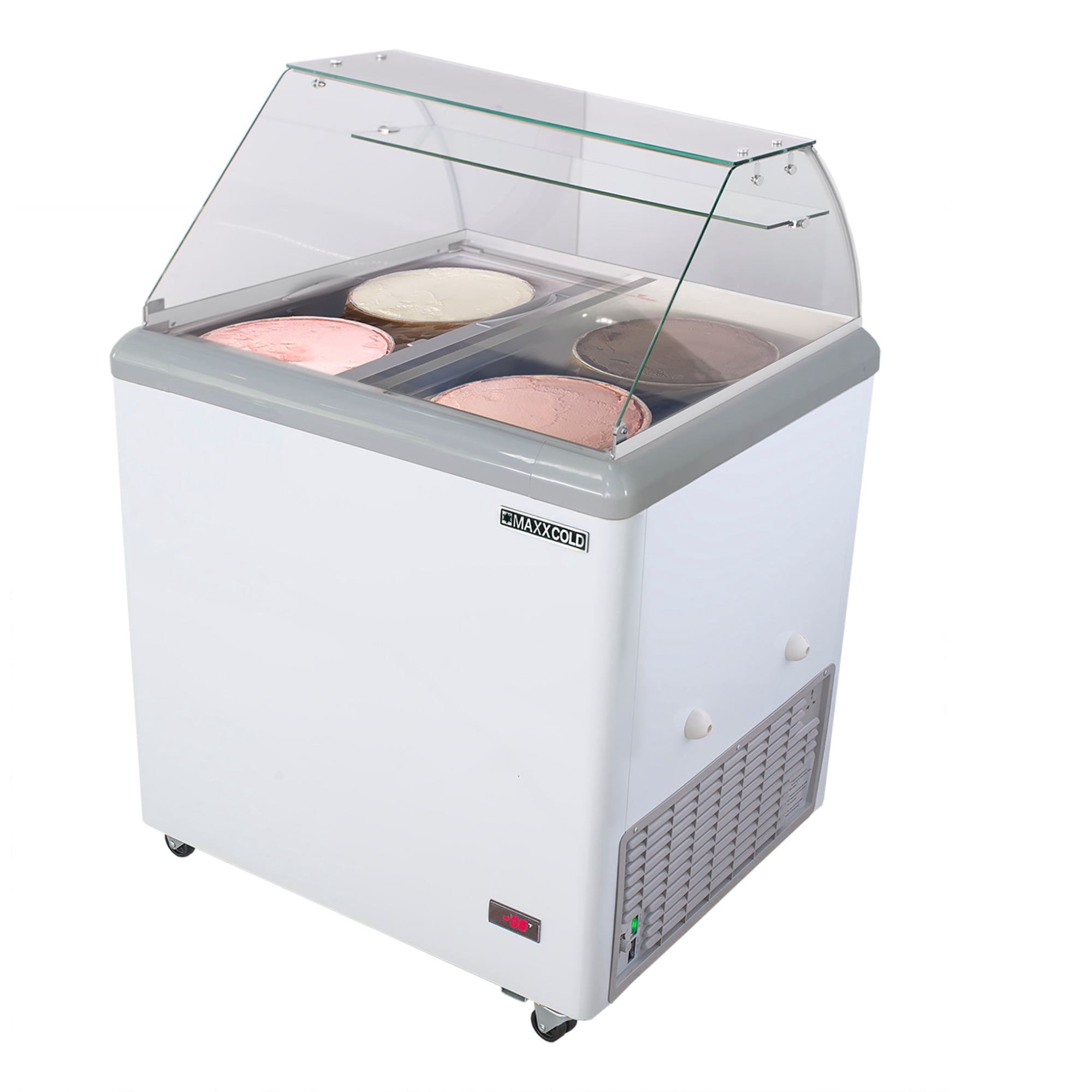 Edgecraft Maxx Cold Commercial Ice Cream Dipping Cabinet, 5.8 Cu. Ft, White