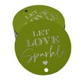 thumbnail image 1 of Inkdotpot Real Silver Foil Let Love Sparkle Wedding Tags Favor Hang Paper Tags 100 Pieces, 1 of 1