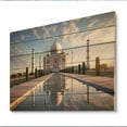 thumbnail image 2 of Designart "Taj Mahal Islam wall art I" Islamic Print on Natural Pine Wood, 2 of 5