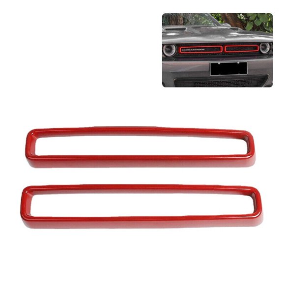 2Pcs Front Radiator Grille for 15-20 for Dodge for Challenger Accessories ABS Multicolor