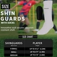 thumbnail image 4 of Vizari Youth Soccer Shin Guard with Sock and Removable Shell | Boys and Girls Soccer Shin Guard Socks with Air-Cooled Design - White, XS, 4 of 5