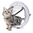 thumbnail image 1 of Cat Flap Door For Cats Dogs Pet, Large Cat Flap Door For Windows Sliding Glass Doors With 4 Locking Possibilities, Cat Flap Pet Door Controllable (white), 1 of 5