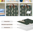 thumbnail image 4 of Yayeee Foldable Storage Basket for Shelves with Handles Waterproof Cloth Bins, Beige Plants, 4 of 7