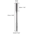thumbnail image 2 of Uxcell Accuracy Straight Flutes HSS Lathe Machine Chucking Reamers 2Pcs 1/4", 2 of 6