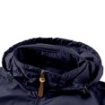 thumbnail image 4 of Handshe Men's Solid Color Long Sleeve Hooded Workwear Jacket, Waterproof Detachable Hood Outdoor Hiking Camping Windbreaker Coat for Men,Plus Size, 4 of 9