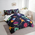 thumbnail image 3 of Manfei Cute Cartoon Dinosaur Bedding Comforter Set 7-Piece,Rocket Planet King Bedding Sets,Wild Animal Bed Sheets For Children,Breathable Home Decor, 3 of 8
