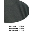 thumbnail image 4 of Men's Short Sleeve V-Neck Modern Fit Cotton Blend Classic Tee (S-3XL), 4 of 5