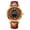 Gold Brown, variant on Roulette Watch for Men Unique Rotating Dial Quartz Analog Watch Big Face Waterproof Luminous Leather Strap Fashion Wrist Watch
