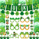 thumbnail image 2 of Suministros para la fiesta del día de San Patricio, pancarta de trébol, decoración con globos para insertar en la tarta del festival irlandés, 2 of 3