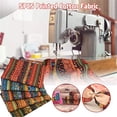thumbnail image 4 of 5 Pcs/set Colored Printing Fabrics Ethnic Style Pattern Striped Bronzing Handmade Patchwork Set Soft Breathable Diy Printed Cloth, 4 of 6