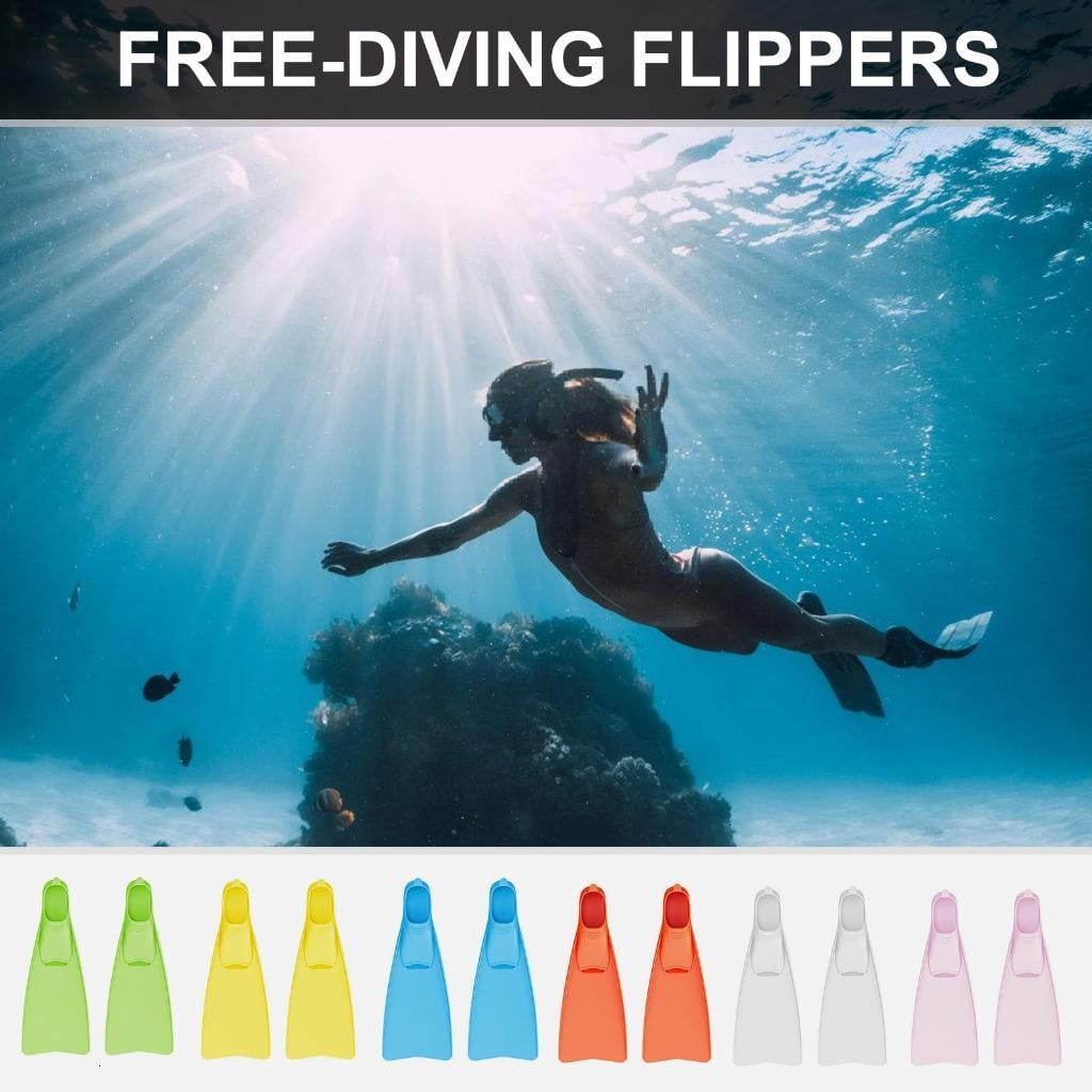 Snorkeling Diving Swimming Pool Flexible Travel Size Short Fin for Men Women Swimming Training Fin Swim Flippers