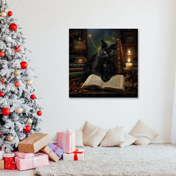 Christmas Three Dimensional Irregular Alien Moving Creatures Wooden Puzzle Festival Product Development Brain Amusement And Interesting