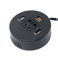 thumbnail image 1 of Yimiti Car Inverter Power Inverter 12V To 110V Car Outlet Adapter 12V Inverter-Black, 1 of 8