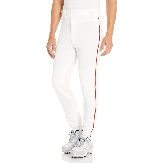 Pantalón Mizuno Premier Riped para hombre en poliéster blanco-rojo
